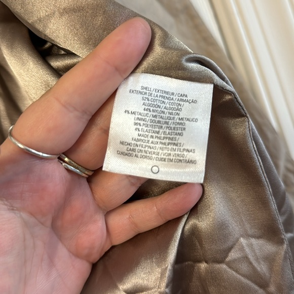 NWT Tahari tan cream light weight women’s blazer roti jacket work formal 12 - Picture 8 of 9